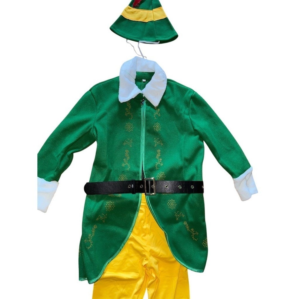 Buddy the elf kids Halloween costume Christmas cosplay S 4/5 six piece set - Picture 5 of 8